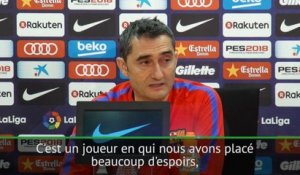 23e j. - Valverde: "Beaucoup d'espoirs en Dembélé"
