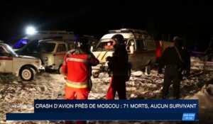 Crash d'avion près de Moscou : 71 morts, aucun survivant