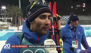JO 2018 : Martin Fourcade remporte une troisième médaille d'or olympique