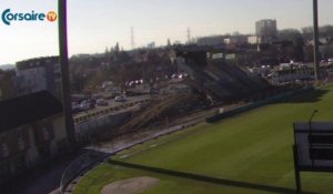 Sports :  Destruction de la tribune du Stade Tribut : Time Lapse... - 14 Février 2018