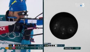 JO 2018 : Biathlon - Individuel : Aie ! Martin Fourcade rate ses deux dernières balles !