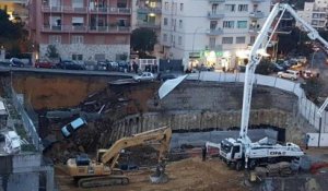 Les images de l'impressionnant cratère qui a englouti une rue entière à Rome