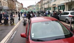 Manifestation du groupe Colère 55 et des motards à Bar-le-Duc