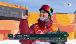 JO 2018 : Ski acrobatique - Half-pipe Femme : Cassie Sharpe survole les qualifications