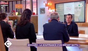 C à vous : Thierry Beccaro battu par son père, son récit bouleversant (vidéo)