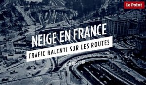 Neige en France : le trafic ralenti sur les routes
