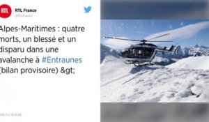 Avalanche dans les Alpes-Maritimes : au moins quatre morts et un disparu.