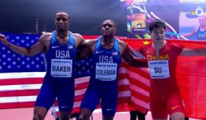 L’américain Christian Coleman champion du monde du 60 m en salle - Championnat du monde d'athlétisme en salle - 60 m hommes