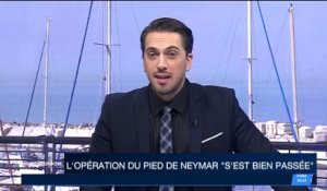 L'opération du pied de Neymar "s'est bien passée"