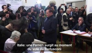 En Italie, une femen pour Berlusconi