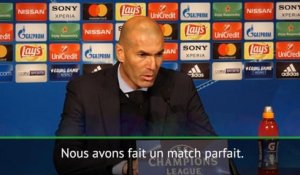 8es - Zidane : "Nous avons fait un match parfait"