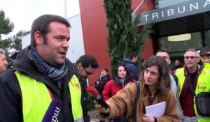 La réaction du délégué CGT Sylvain Baeza au sortir de l'audience.