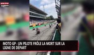 Moto GP : un pilote frôle la mort sur la ligne de départ (vidéo)