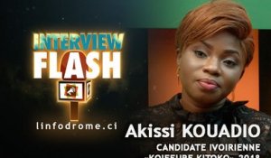 Interview Flash avec Akissi Clémentine Kouadio, candidate ivoirienne à "Koiffure Kitoko" 2018