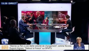 Pour Dupont-Aignan, "Macron est le roi de la fake news"