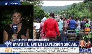 Mayotte: la ministre des Outre-Mer Annick Girardin estime avoir "apporté des réponses" sur les questions de sécurité et d'immigration clandestine