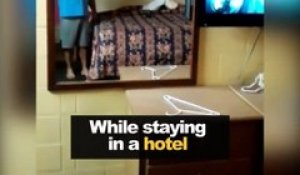 Il filme des événements mystérieux dans sa chambre d'hotel : froid dans le dos