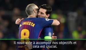 8es - Iniesta: "Nous sommes bénis d'avoir Messi avec nous"