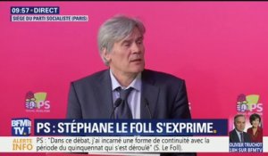 "Olivier Faure a la responsabilité d’être le prochain premier secrétaire du PS", déclare Le Foll