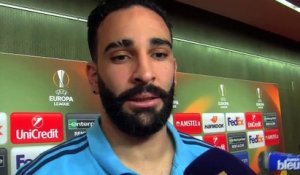 Adil Rami était très heureux après la qualif' pour les quarts de finale de la Ligue Europa