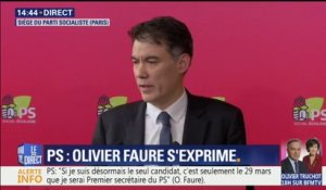 Election du PS: Olivier Faure "salue les milliers de militants et militantes qui ont fait le choix de la renaissance"