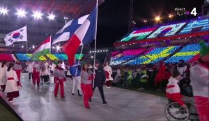 Jeux paralympiques - Le passage de Benjamin Daviet lors de la cérémonie de clôture