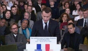 Macron chantre de la langue française