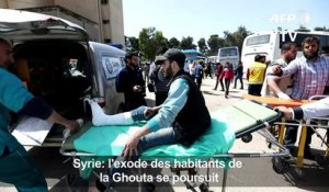 Syrie: des évacués de la Ghouta arrivent dans le nord du pays