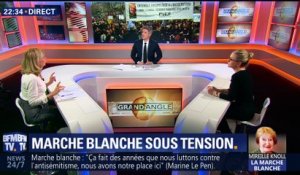 Marche blanche pour Mireille Knoll: Marine Le Pen et Jean-Luc Mélenchon hués