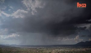 Il filme un phénomène météo incroyable et terrifiant : bombe de pluie ou  rain bomb