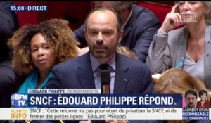 SNCF: "Si les grévistes doivent être respectés, les millions de Français qui veulent se déplacer doivent aussi être entendus", lance Edouard Philippe