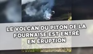 Le volcan du Piton de la Fournaise est entré en éruption