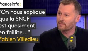 Fabien Villedieu (Sud-Rail) : "On nous explique que la SNCF est quasiment en faillite et un mois après on a le ministre de l’économie qui annonce un plan d’achat de 100 rames de TGV pour 2,5 milliards d’euros"