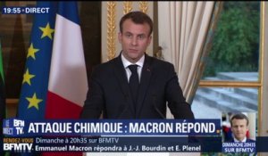 Syrie: une décision sera prise "dans les prochains jours", assure Macron