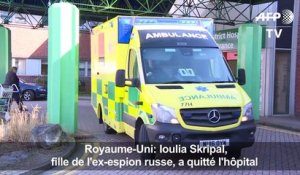 GB: Ioulia Skripal, fille de l'ex-espion russe, quitte l'hôpital