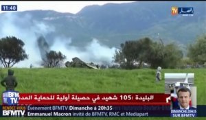 Algérie: un avion militaire s'écrase avec une centaine de passagers à bord