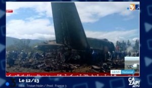 Les images terribles du crash d'avion en Algérie