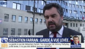 "Sébastien Farran n'est pas déféré, il est laissé libre", dit son avocat après la garde à vue du manager