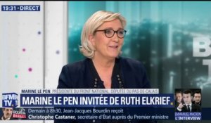 Interview de Macron: "On a vu un Président avec un air de premier communiant nous offrir un bouquet d’orties", pour Le Pen