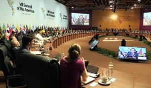 Lima: Session plénière du Sommet des Amérique