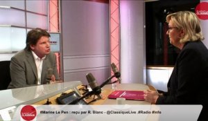 "Il n'y a aucune mesure qui puisse conduire à un abaissement de l'immigration dans ce texte" Marine Le Pen (17/04/2018)