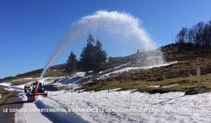 Déneigement sur la route des Crêtes