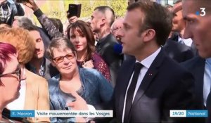 Vosges : Emmanuel Macron en visite