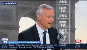 "Je ne crois pas à la convergence des luttes", affirme Bruno Le Maire