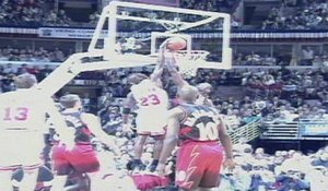 1997 NBA Playoffs: Michael Jordan With the Slam on Dikembe Mutombo