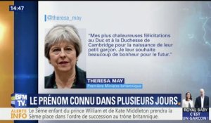 Royal baby: Theresa May adresse ses félicitations au Duc et à la Duchesse de Cambridge