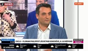 EXCLU - Florian Philippot réagit après l'annonce de Geneviève de Fontenay qui ne veut plus s'afficher avec lui - VIDEO