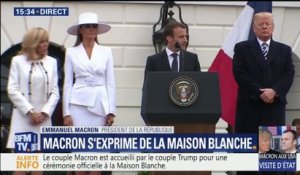 Macron salue "la force séculaire des liens unissant la France et les États-Unis"