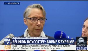"Ma porte est toujours ouverte", affirme la ministre des Transports après la réunion boycottée par les syndicats de la SNCF