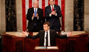 Macron applaudi par le Congrès américain